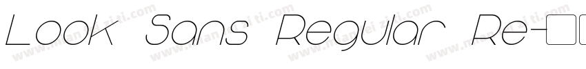Look Sans Regular Re字体转换